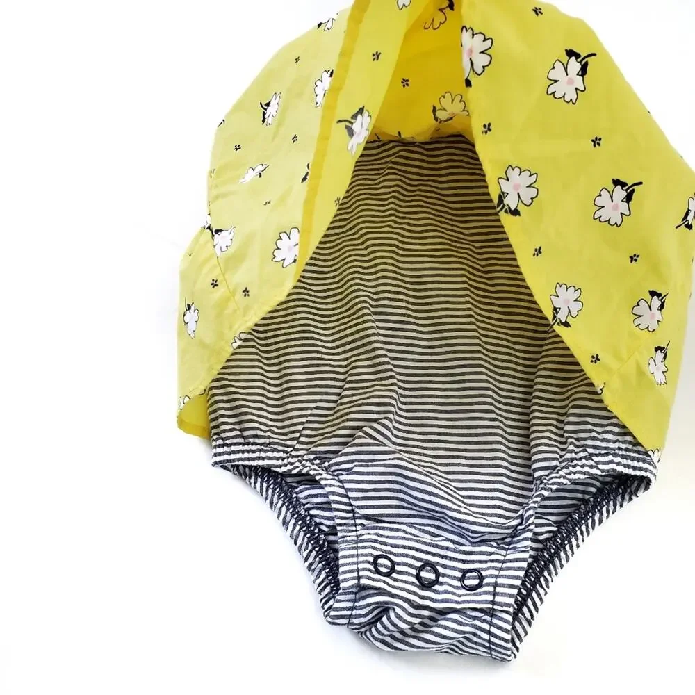 Carter's | Floral Bow Yellow Baby Dress